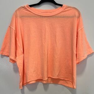 Free People Movement Peach Oversized Women's Crop Top